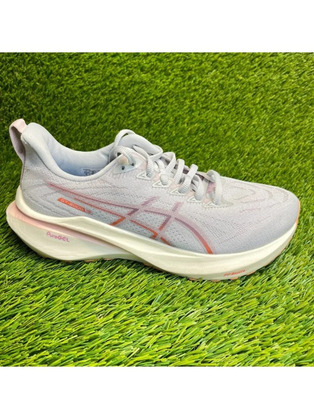 Asics GT-2000 13 Womens Size 7 Gray Pink White Athletic Running Shoes Sneakers